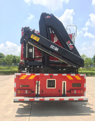 Diesel Type Heavy Rescue Fire Truck 6 Wheel 310HP With 5T Crane