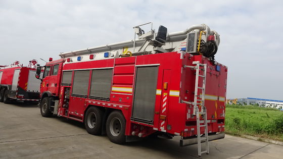 32M Hydraulic Telescopic Water Tower Fire Truck 440hp With 5t Water 2t Foam Capacity
