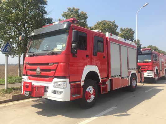 HOWO Diesel brandweer reddingsvrachtwagens 4x2 350 pk voor brandbestrijding