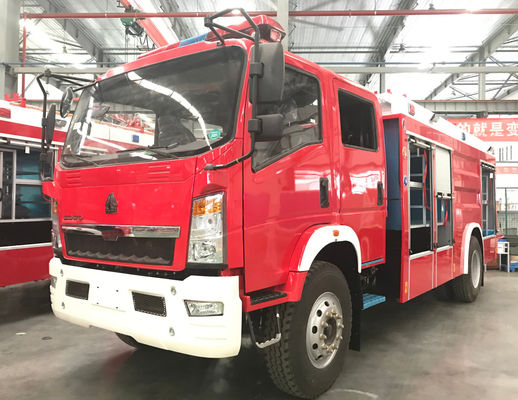 Hoge mobiliteit HOWO 4 TONEN FOAM brandweerwagen voor stedelijk gebied