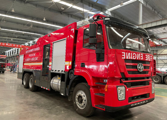 10 ton schuim reddingsmotor brandweerwagen 6x4 voor brandbestrijding in noodgevallen
