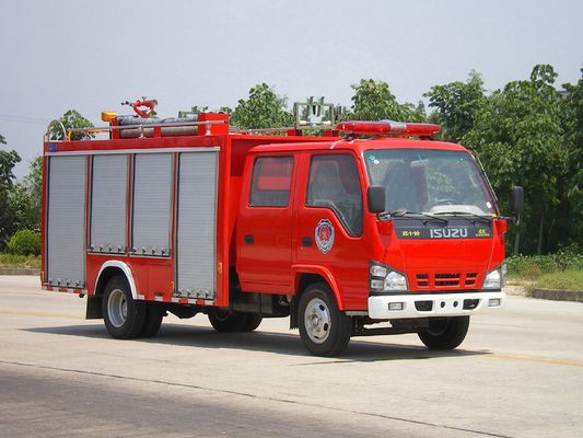 Mini 120 pk 6 wielen ISUZU 2000L water en schuim tank brandweermotor