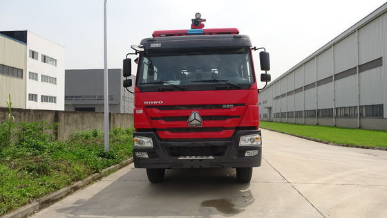 HOWO 460hp Fire Truck Water Truck With 18 Meter Telescopic Boom