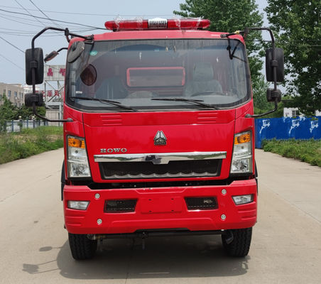 HOWO 118KW Water Rescue Brandweerwagen 4x2 9000L voor brandbestrijding
